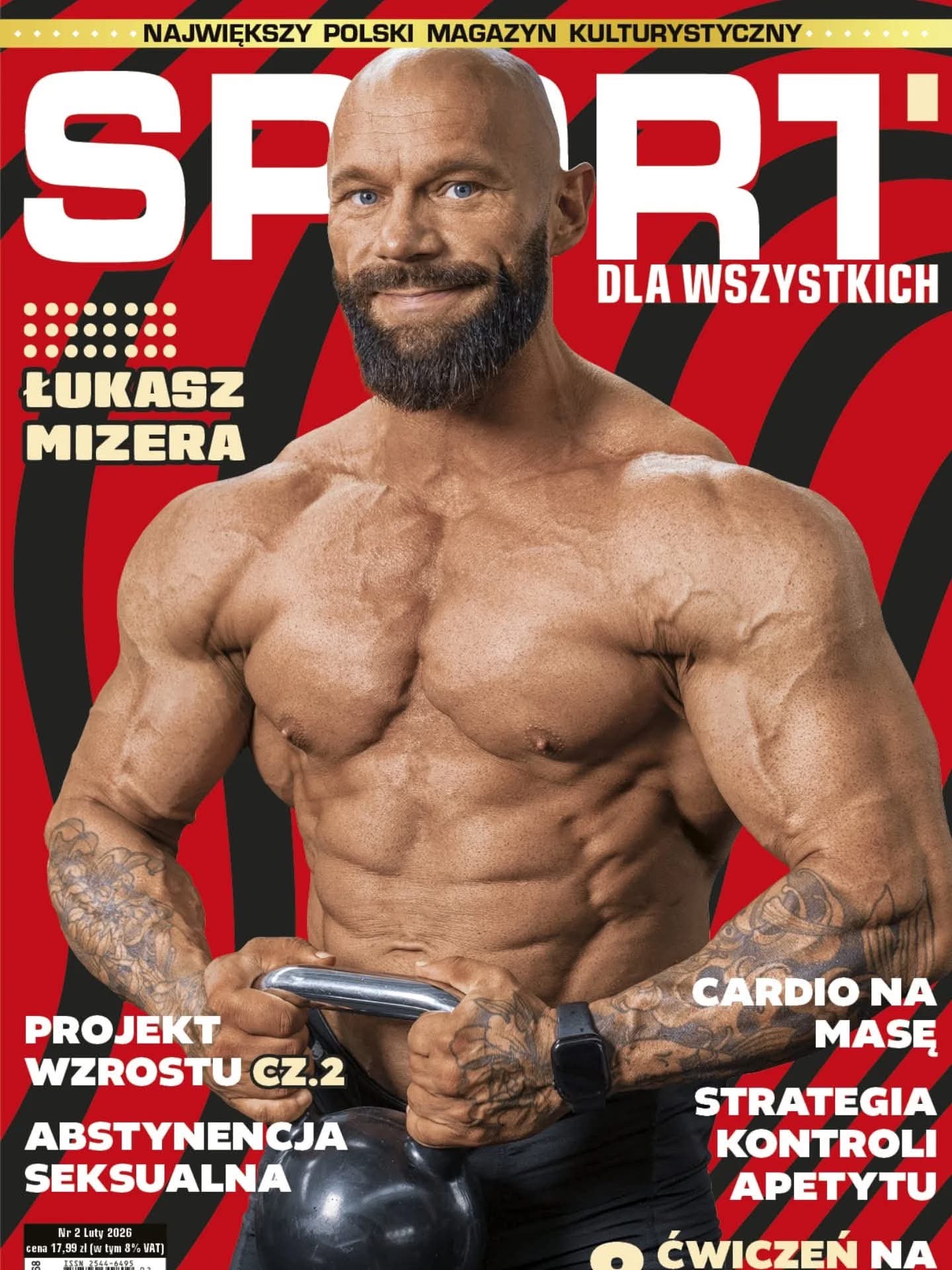 Łukasz Mizera na okładce magazynu Sport dla Wszystkich